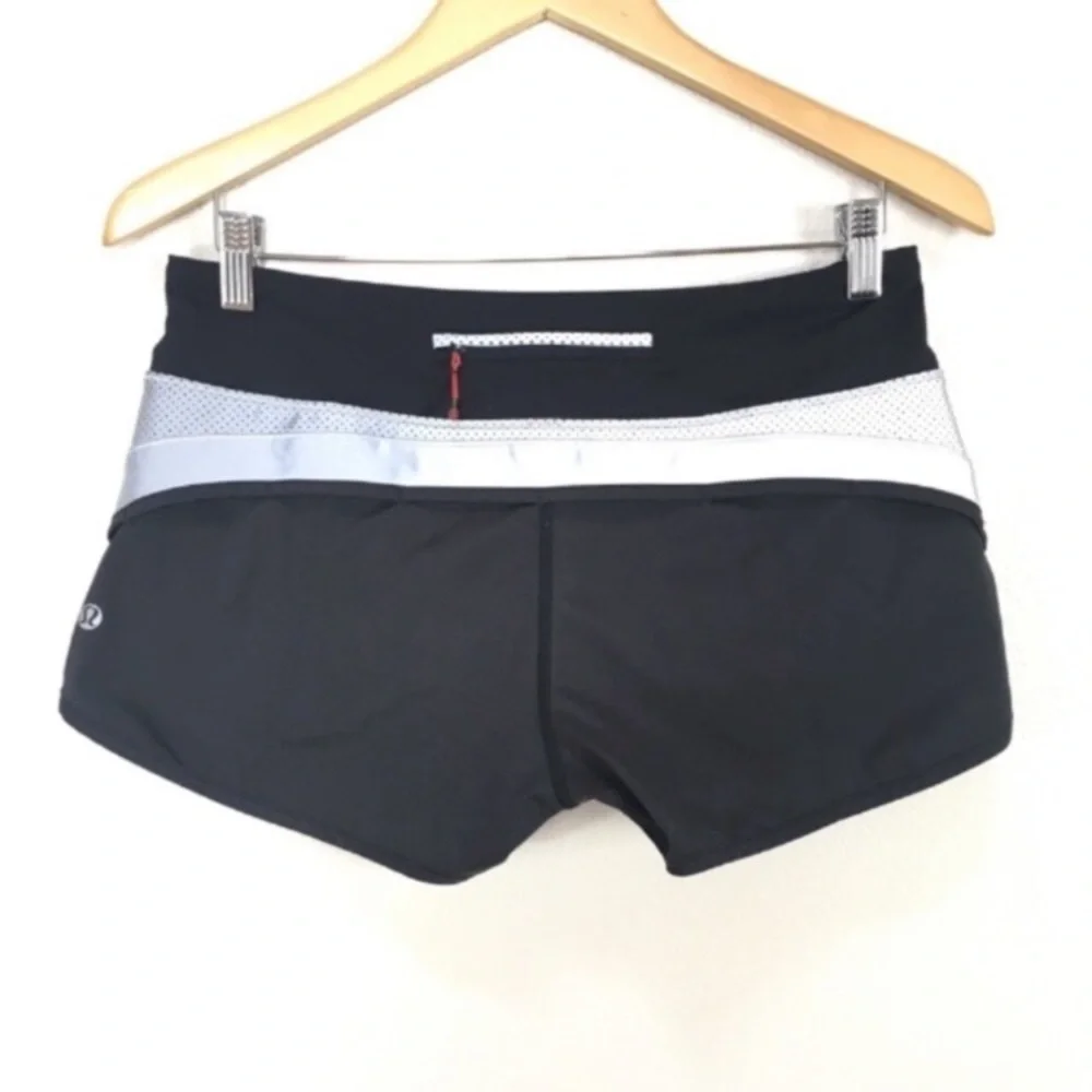 Lululemon Speed Short Special Edition SE Reflective Black Women’s Sz 6‎